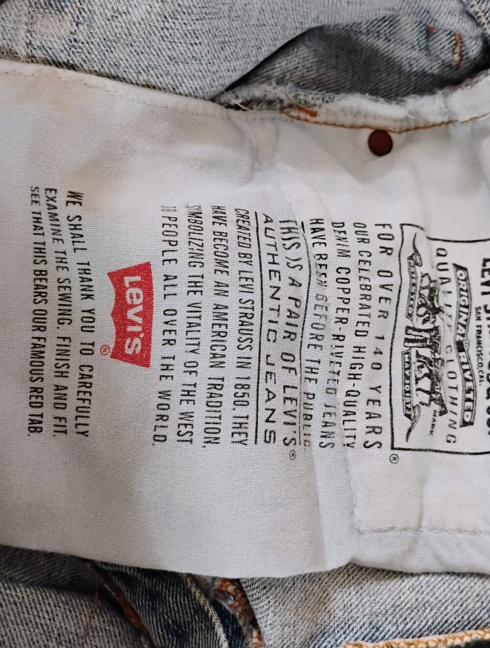 Levi's Light Blue 512 Straight Leg Jeans 31/32 - Picture 5 of 9